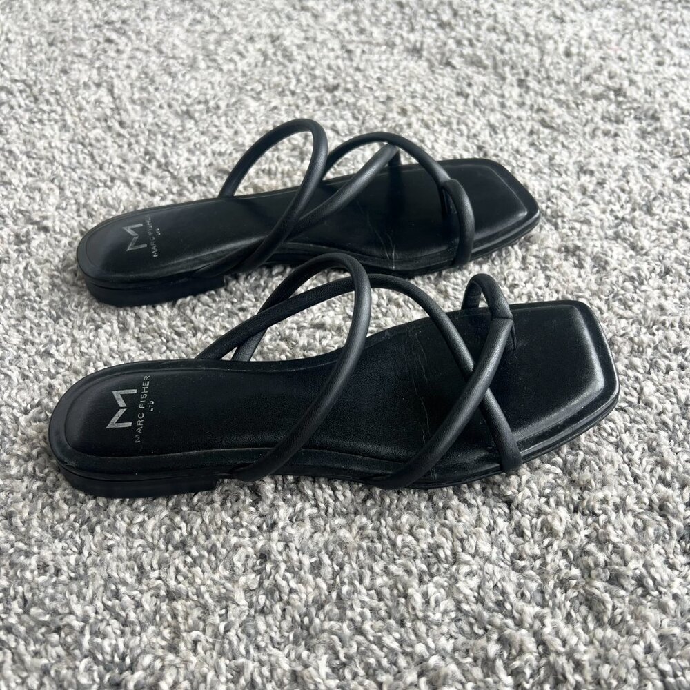 Marc Fisher LTD Black Fiada Sandal Size 6 - Picture 4 of 6